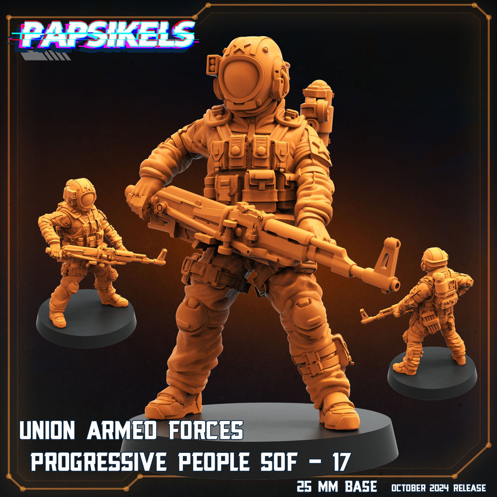 3D Printed Papsikels Union Armed Forces Progressive People Set October 2024 SciFi 28mm 32mm (Online Only)
