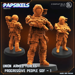 3D Printed Papsikels Union Armed Forces Progressive People Set 28mm 32mm (Online Only)