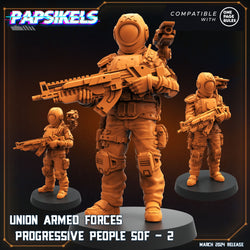 3D Printed Papsikels Union Armed Forces Progressive People Set 28mm 32mm (Online Only)