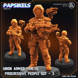 3D Printed Papsikels Union Armed Forces Progressive People Set 28mm 32mm (Online Only)