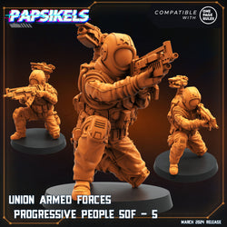 3D Printed Papsikels Union Armed Forces Progressive People Set 28mm 32mm (Online Only)