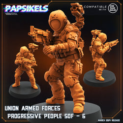 3D Printed Papsikels Union Armed Forces Progressive People Set 28mm 32mm (Online Only)
