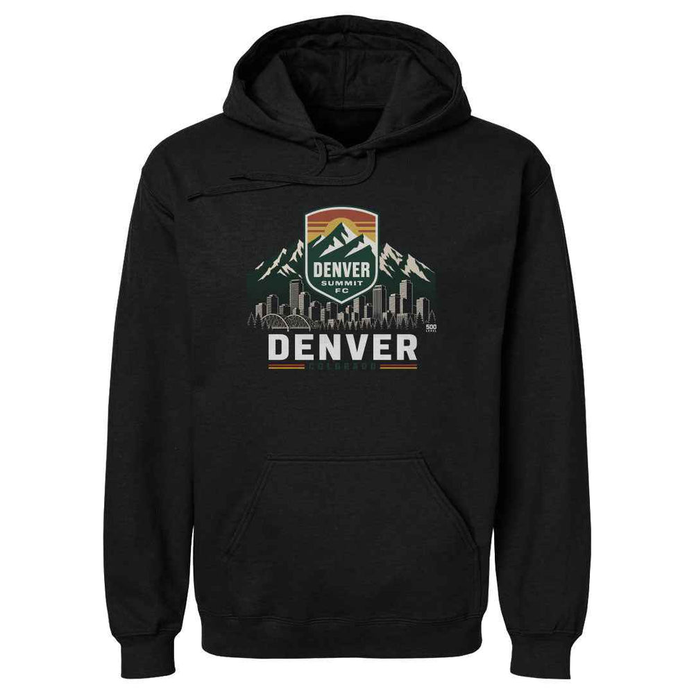 Denver Summit FC Skyline Logo WHT