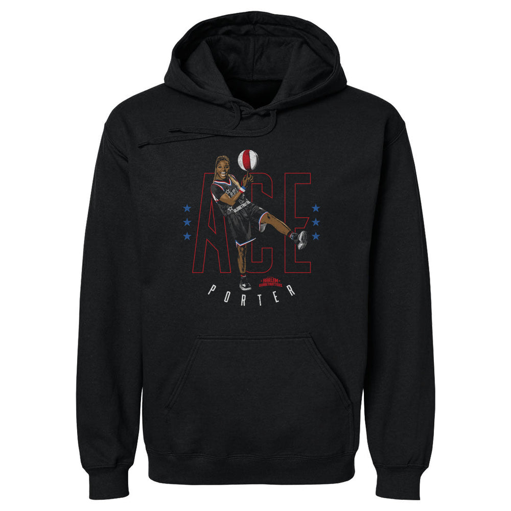 Ace Porter Harlem Globetrotters Outline WHT (ONLINE ONLY)