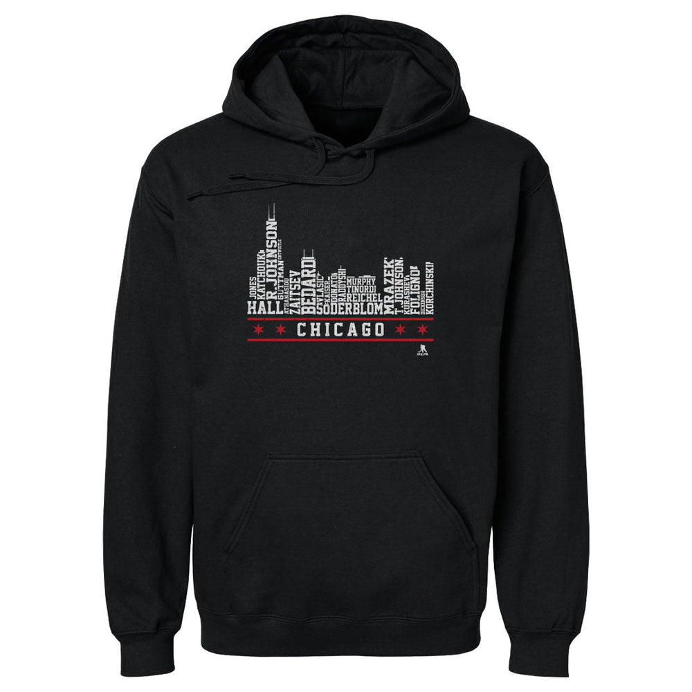 Chicago Hockey Roster Skyline 23 WHT (ONLINE ORDER ONLY)