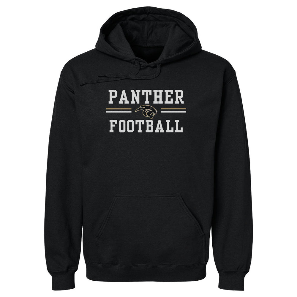 Plano East Crown Trio Panther Football Bar Lines WHT (ONLINE ORDER ONLY)