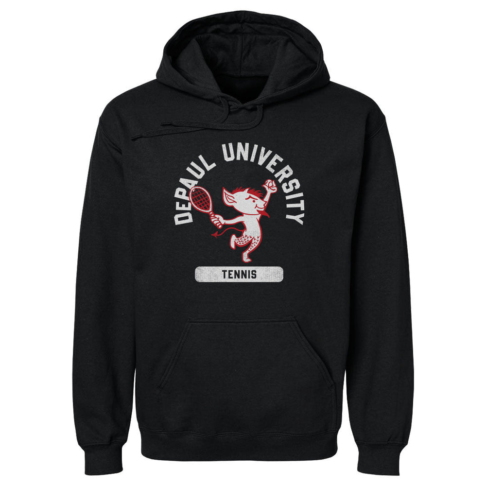 DePaul Blue Demons Mascot Tennis WHT