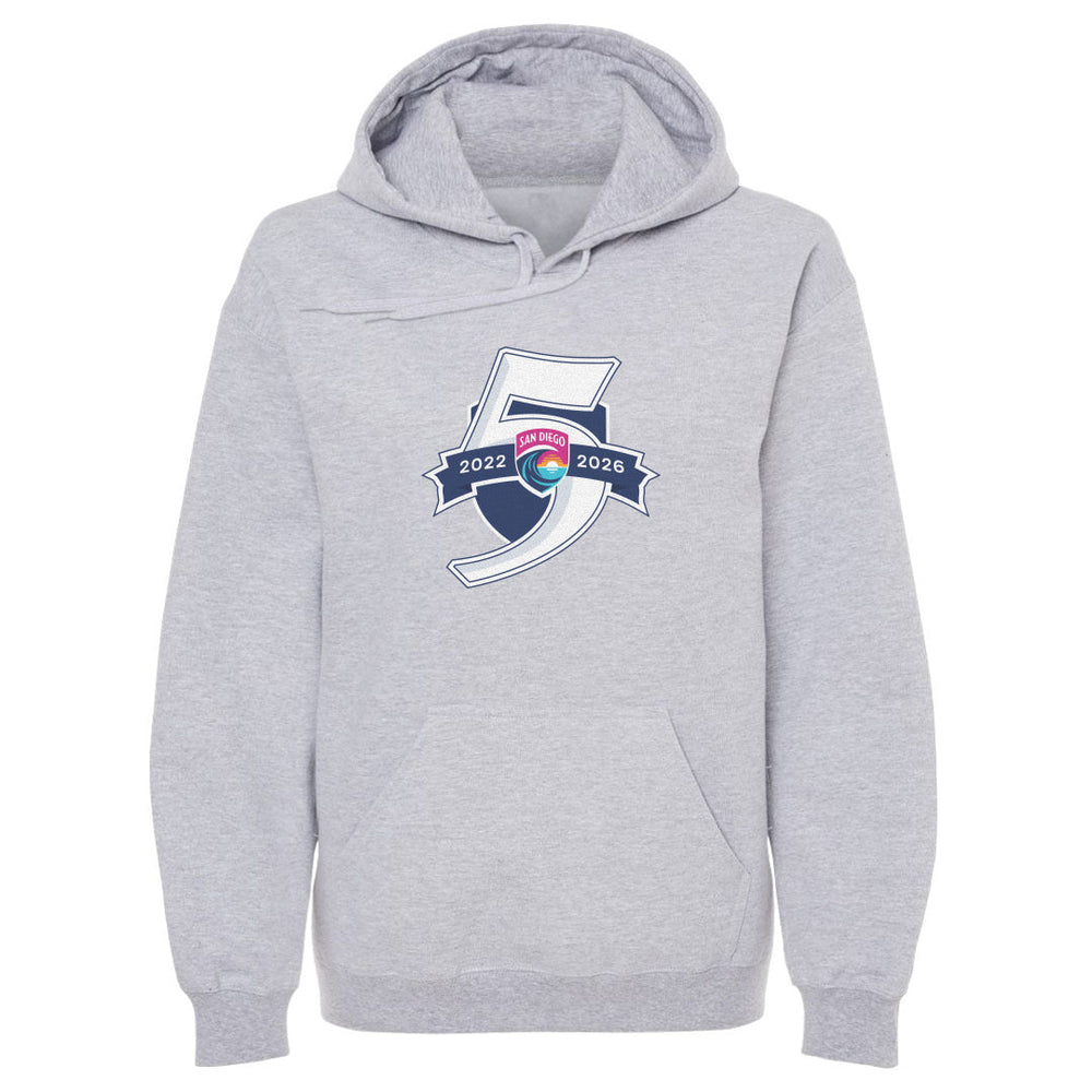 San Diego Wave FC 5 Seasons Logo WHT (ONLINE ORDER ONLY)