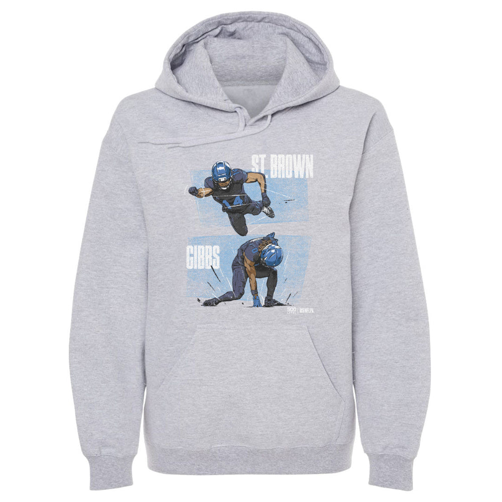 Jahmyr Gibbs & Amon-Ra St. Brown Detroit Dynamic Duo WHT (ONLINE ORDER ONLY)