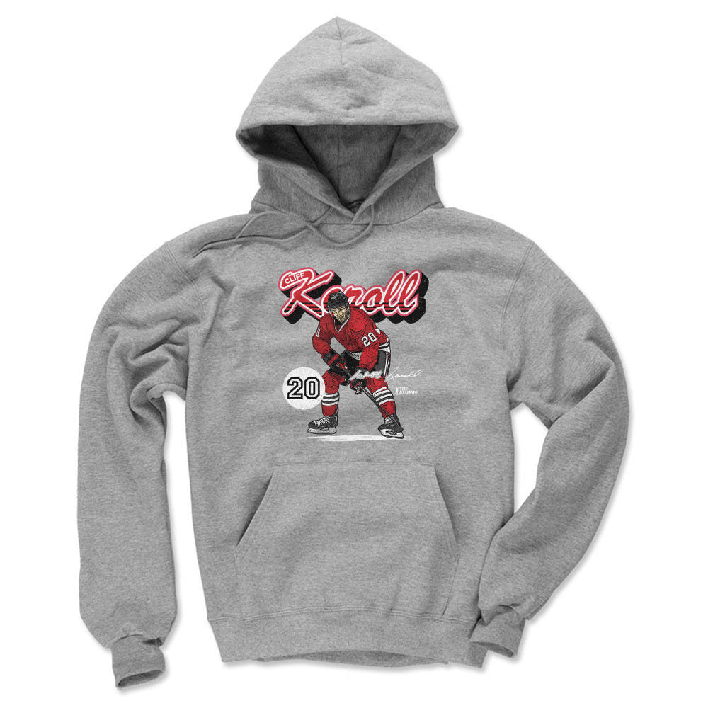 Cliff Koroll Chicago Retro Script WHT (ONLINE ORDER ONLY)