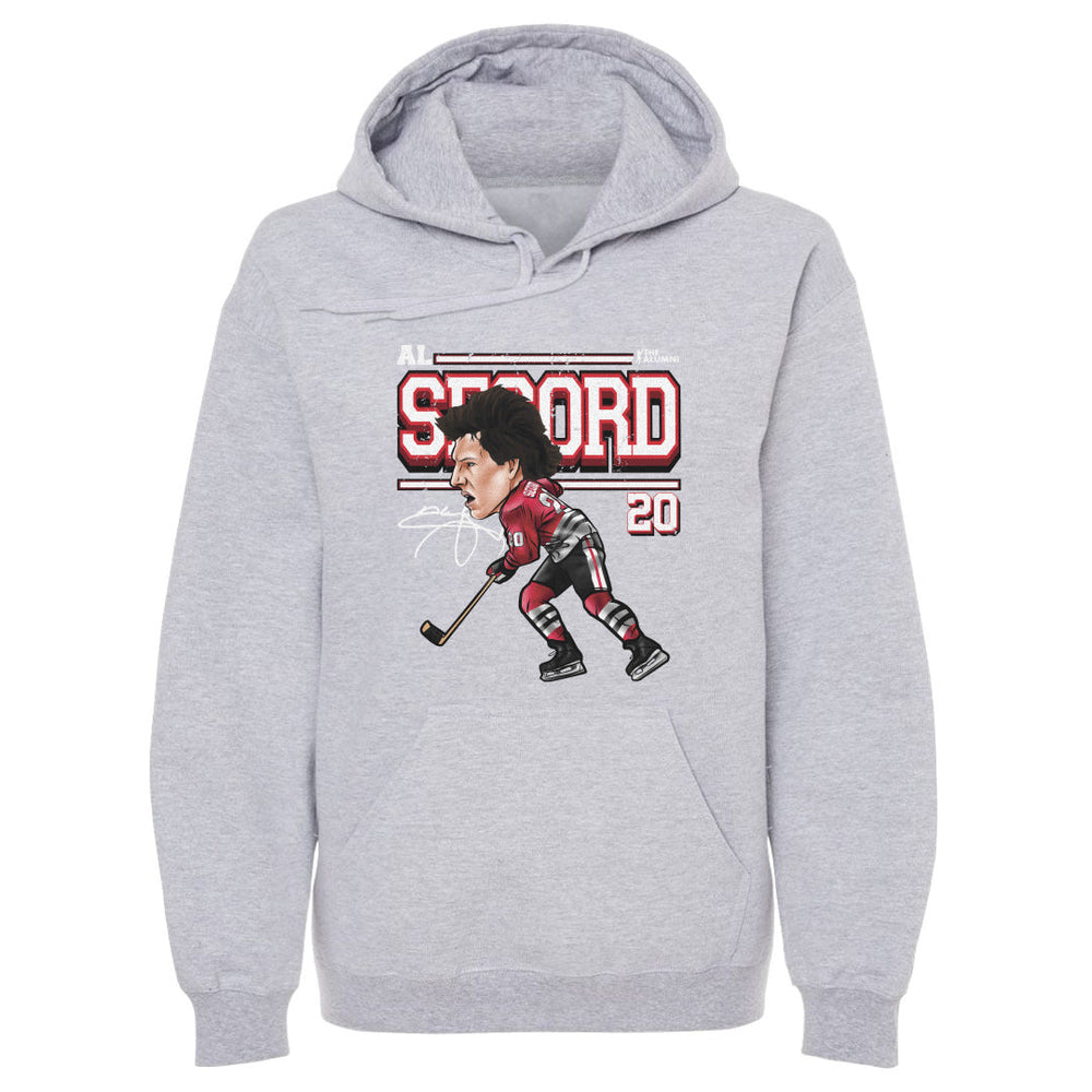 Al Secord Chicago Cartoon WHT (ONLINE ORDER ONLY)