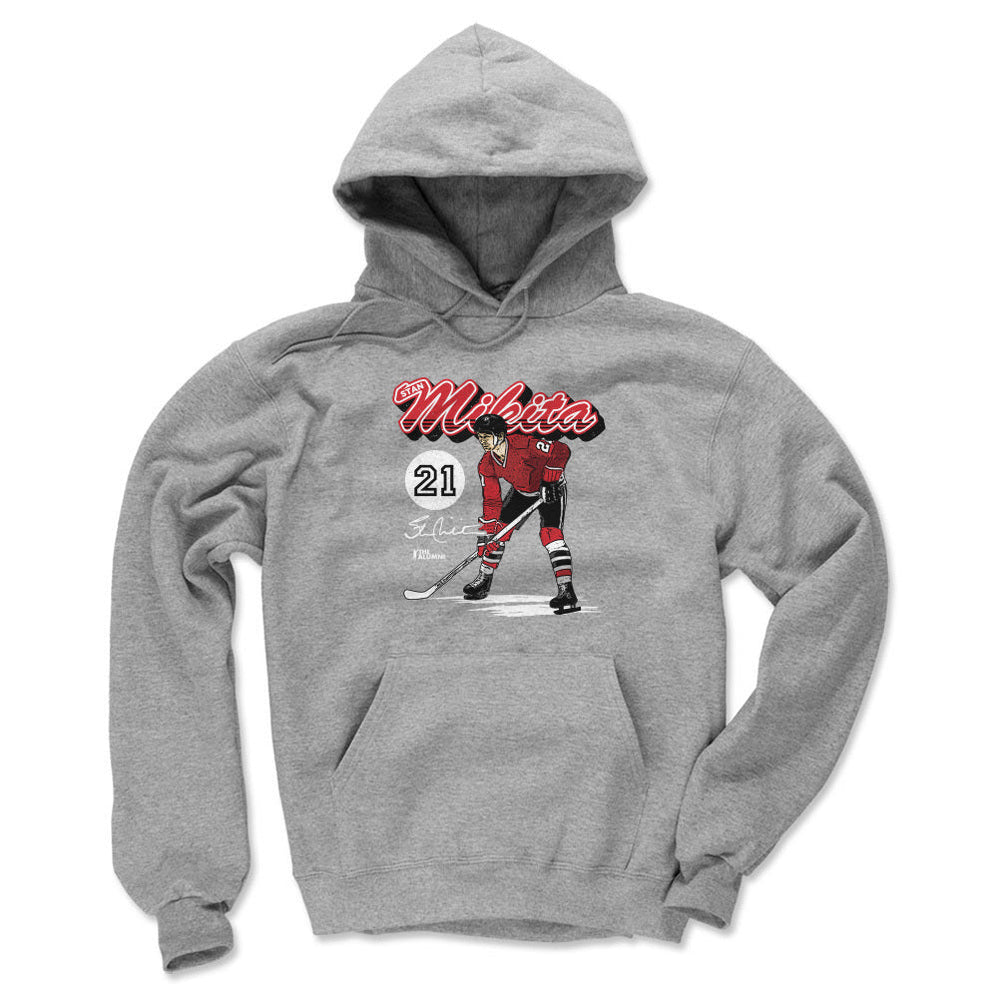Stan Mikita Chicago Retro Script WHT (ONLINE ORDER ONLY)