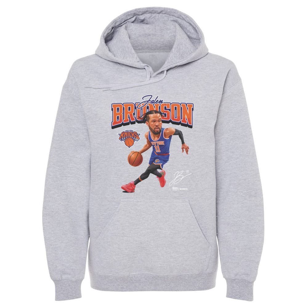 Jalen Brunson New York Knicks Caricature WHT