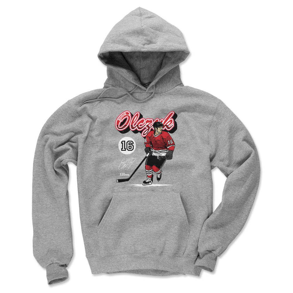 Eddie Olczyk Chicago Retro Script WHT (ONLINE ORDER ONLY)