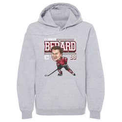 Connor Bedard Chicago Cartoon WHT