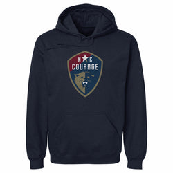 North Carolina Courage Vintage Primary Logo WHT (ONLINE ORDER ONLY)