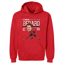 Connor Bedard Chicago Cartoon WHT