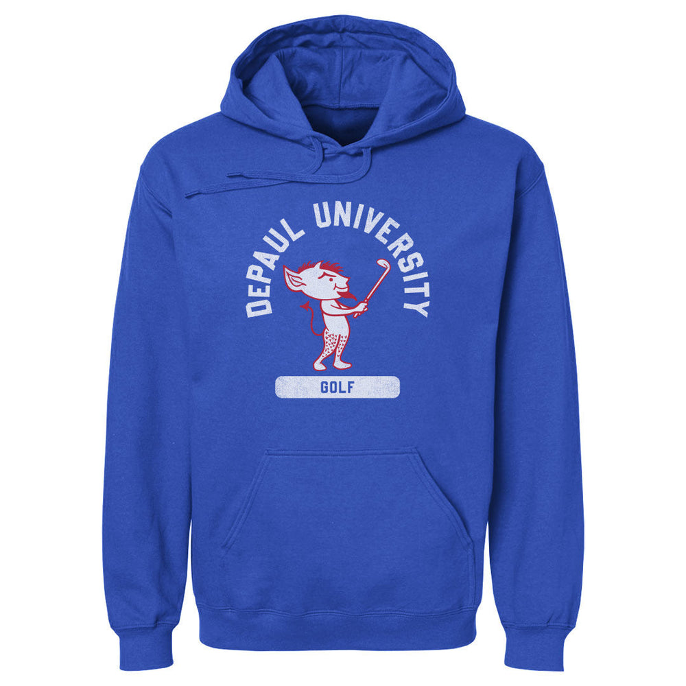 DePaul Blue Demons Mascot Golf WHT (ONLINE ORDER ONLY)