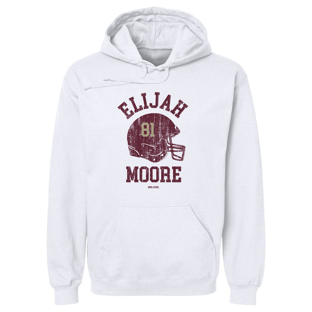 Elijah Moore College Helmet Font
