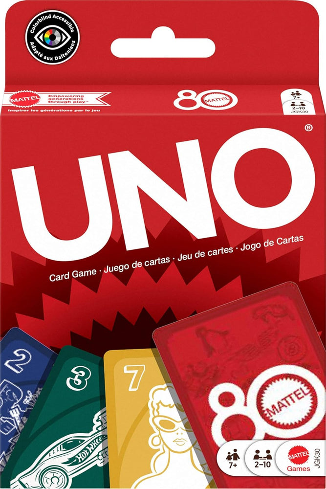 Mattel UNO 80th Ruby Red Card Game (ONLINE ORDER ONLY)