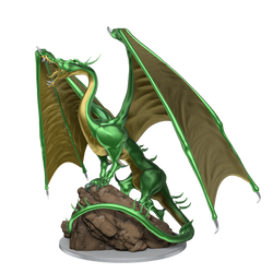 D&D: Nolzur's Marvelous Miniatures - Young Emerald Dragon (ONLINE ORDER ONLY)