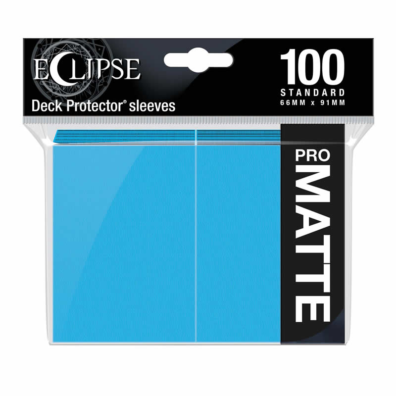 UPR15615 Eclipse Sky Blue Matte Standard Sleeves 100 Count Pack (ONLINE ORDER ONLY)