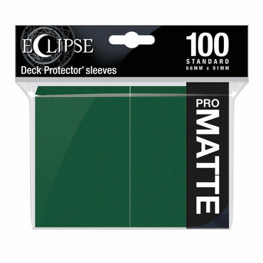 UPR15617 Eclipse Forest Green Matte Standard Sleeves 100 Count Pack (ONLINE ORDER ONLY)