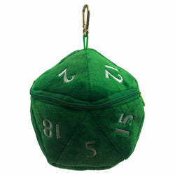 UPR15758 Green D20 Plush Dice Bag (ONLINE ORDER ONLY)