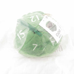 UPR15758 Green D20 Plush Dice Bag (ONLINE ORDER ONLY)