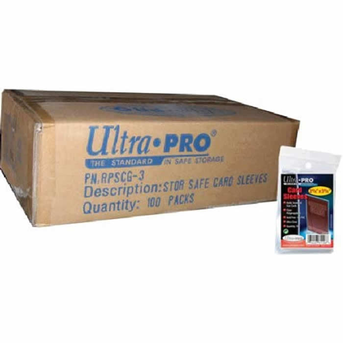 UPR81126C Clear Card Soft Sleeves Penny Sleeves 100 Pack Case Ultra Pro (ONLINE ORDER ONLY)