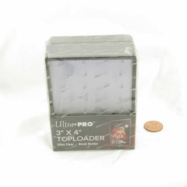 UPR81158 Black Boarder 3in x 4in Clear Top Loader Sleeves Pack of 25 Ultra Pro (ONLINE ORDER ONLY)