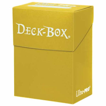 UPR82476 Solid Yellow Deck Box Holds 80 Cards Ultra Pro (ONLINE ORDER ONLY)