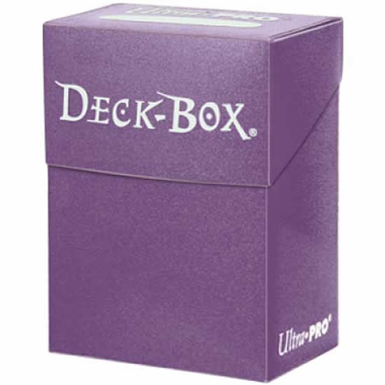 UPR82482 Solid Purple Deck Box Holds 80 Cards Ultra Pro (ONLINE ORDER ONLY)