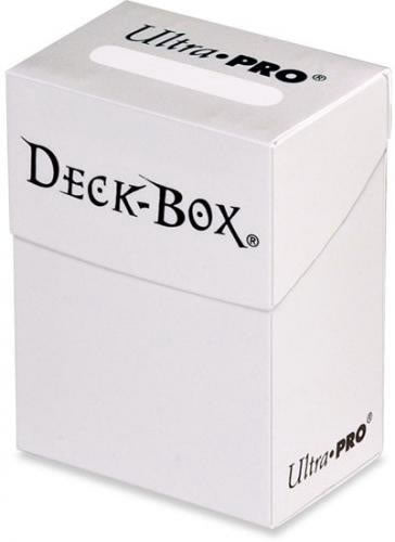 UPR82591 Solid White Deck Box Holds 80 Standard Cards Ultra Pro (ONLINE ORDER ONLY)