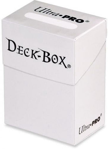 UPR82591 Solid White Deck Box Holds 80 Standard Cards Ultra Pro (ONLINE ORDER ONLY)