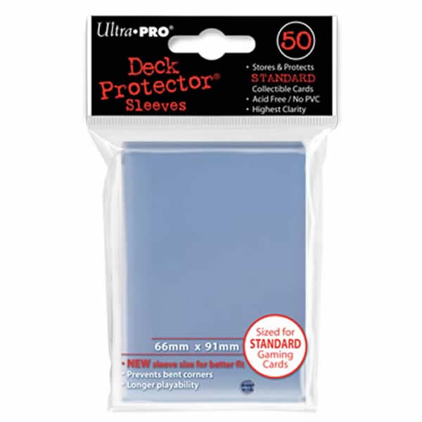 UPR82667 Clear Standard Card Sleeves 50 Count Ultra Pro (ONLINE ORDER ONLY)