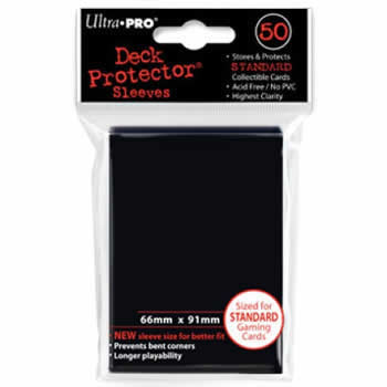 UPR82669 Black Standard Card Sleeves 50 Count Ultra Pro (ONLINE ORDER ONLY)