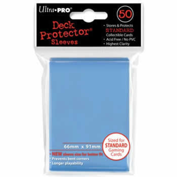 UPR82677 Light Blue Standard Card Sleeves 50 Count Ultra Pro (ONLINE ORDER ONLY)