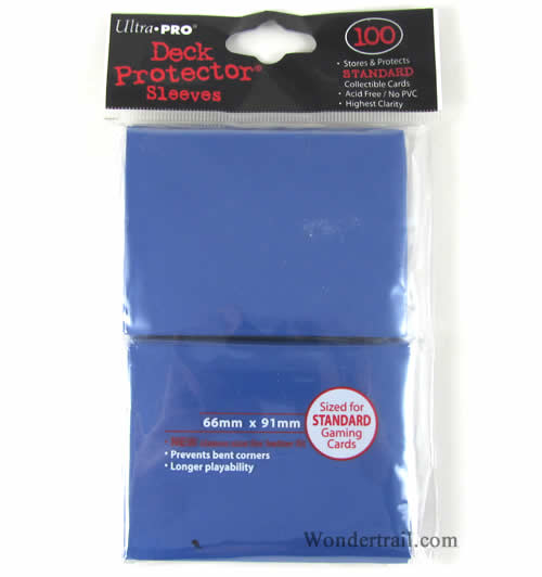 UPR82692 Blue Standard Card Sleeves 100 Count Pack Ultra Pro (ONLINE ORDER ONLY)