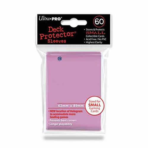 UPR82969 Pink Small Card Sleeves 60 Count Ultra Pro (ONLINE ORDER ONLY)