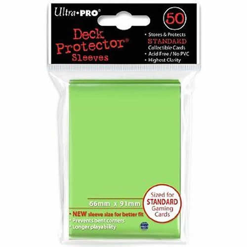 UPR84099 Light Green Standard Card Sleeves 50 Count Ultra Pro (ONLINE ORDER ONLY)