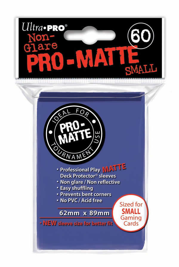 UPR84264 Blue Pro-Matte Small Card Sleeves 60 Count Ultra Pro (ONLINE ORDER ONLY)