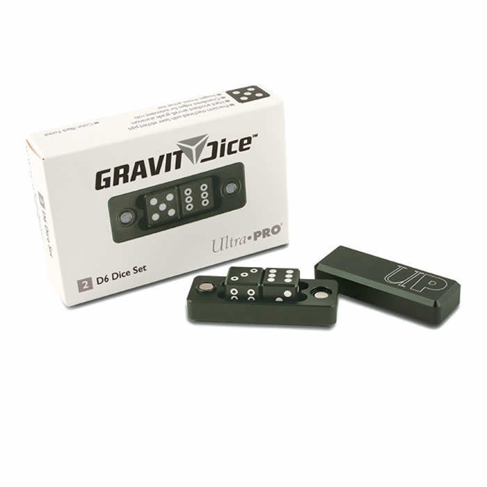 UPR84695 Black Forest D6 Two Dice Set Gravity Dice And Holder (ONLINE ORDER ONLY)