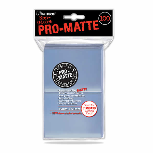 UPR84731 Matte Clear Standard Card Sleeves 100 Count Ultra Pro (ONLINE ORDER ONLY)