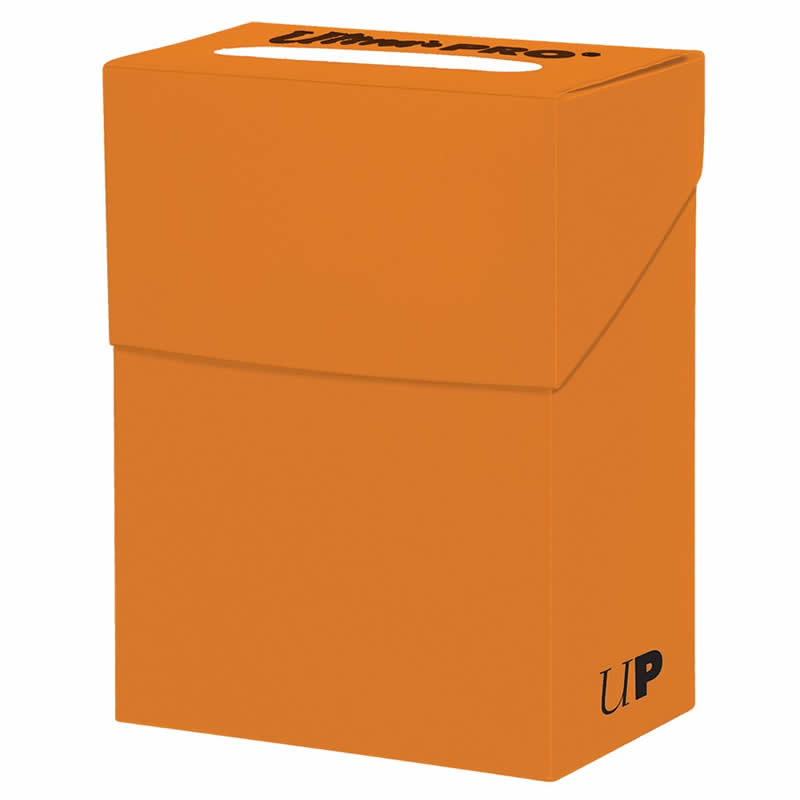 UPR85300 Orange Deck Box Holds 80 Standard Cards Ultra Pro (ONLINE ORDER ONLY)