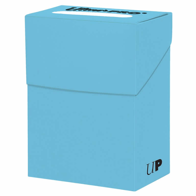 UPR85301 Light Blue Deck Box Holds 80 Standard Cards Ultra Pro (ONLINE ORDER ONLY)