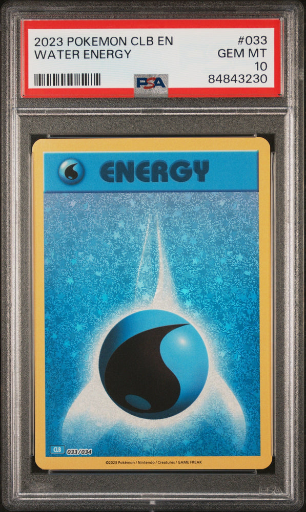 2023 POKEMOM BLASTOISE & SUICUNE ex DECK WATER ENERGY #33 PSA 10 (Online Order Only)