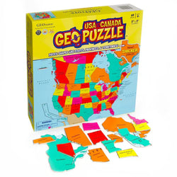 USA & Canada GeoPuzzle 69 Piece Jigsaw Puzzle Geotoys (ONLINE ORDER ONLY)