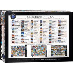 USA Globetrotter 1000 Piece Jigsaw Puzzle Eurographics (ONLINE ORDER ONLY)