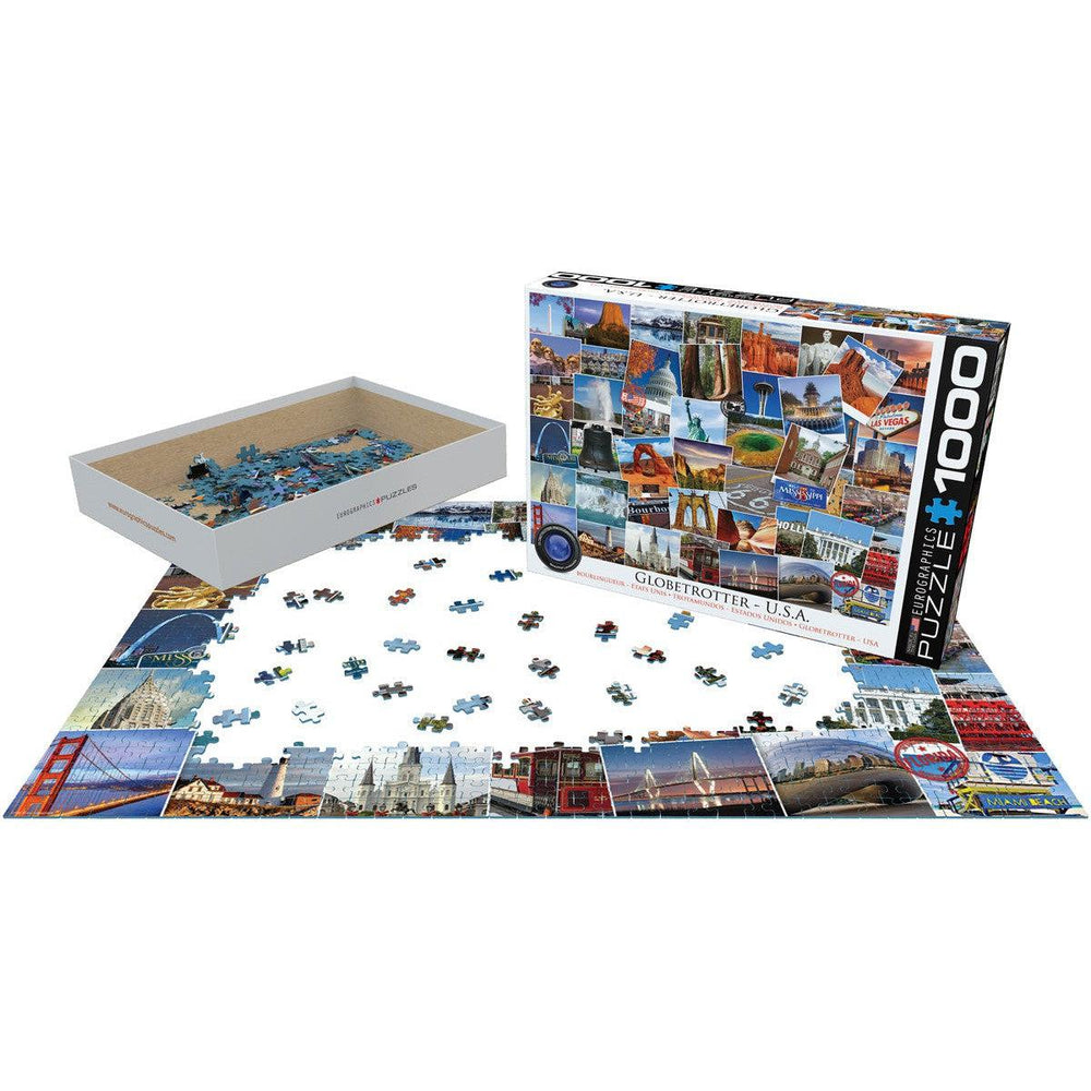 USA Globetrotter 1000 Piece Jigsaw Puzzle Eurographics (ONLINE ORDER ONLY)